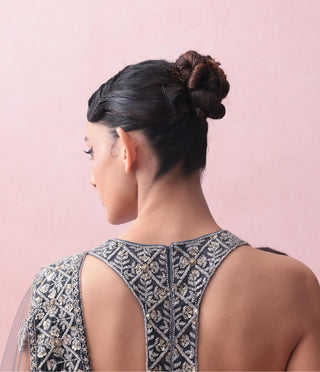 Blue reverie-festive sari with blouse