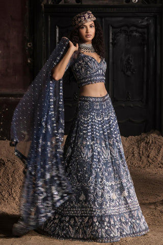 Blue oraan lehenga set