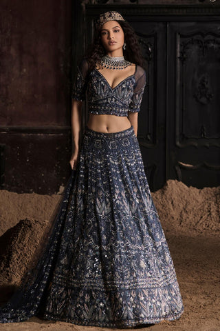 Blue oraan lehenga set