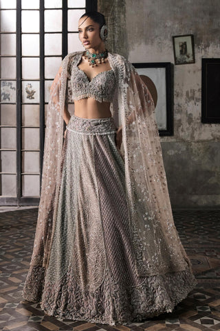 Multicolor oraan lehenga set