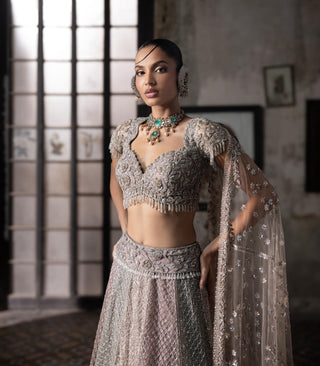 Multicolor oraan lehenga set