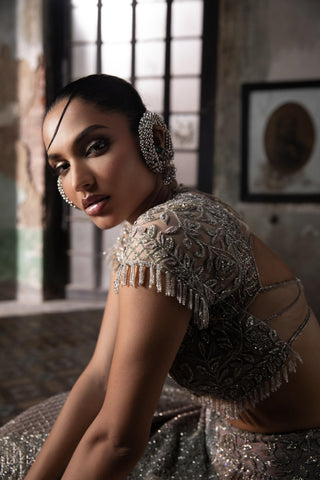 Multicolor oraan lehenga set