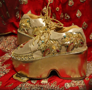Golden luxe sneakers