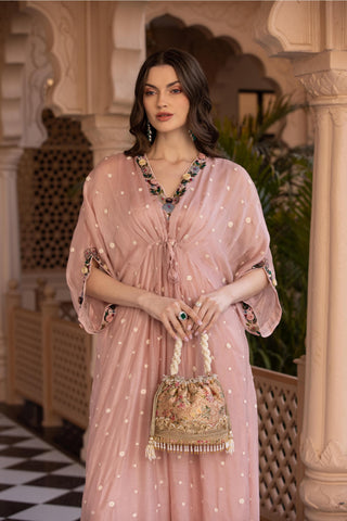 Pink elora bucket potli