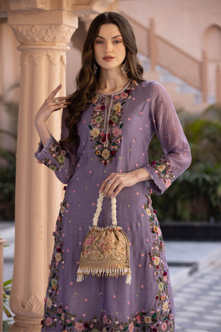 Pink elora bucket potli