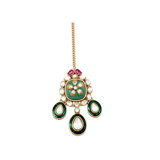 Polki Necklace Set for Indian Weddings – Green Eclipse by Amraani