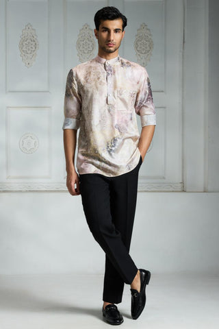 Ivory printed shirt
