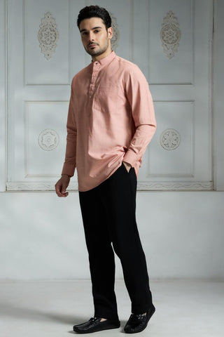 Pink solid shirt