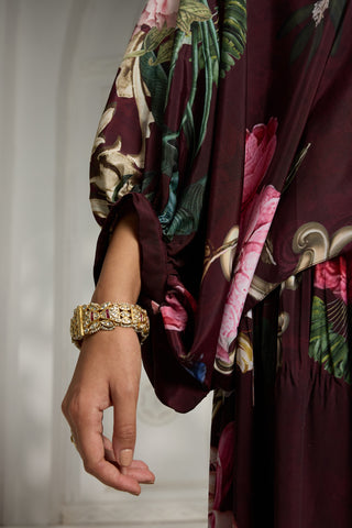 Maroon printed tunic