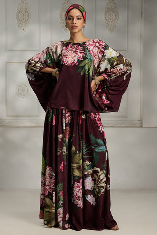 Maroon printed tunic