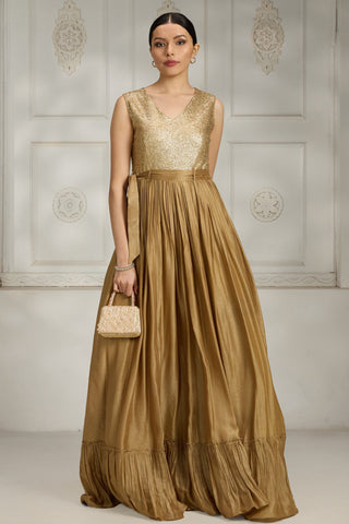 Gold sequence gown