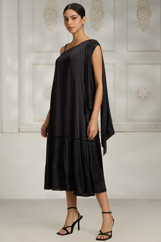 Black one shoulder dress