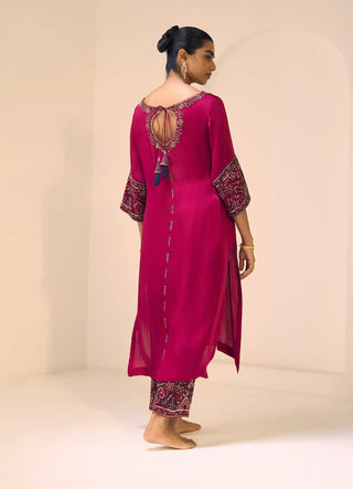 Pink taara kurta set