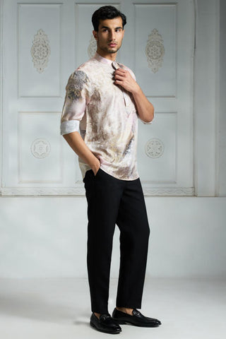 Ivory printed shirt