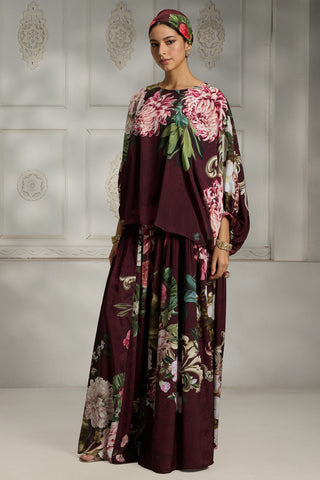 Maroon printed tunic