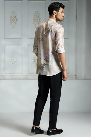 Ivory printed shirt