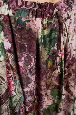 Maroon printed tuic set