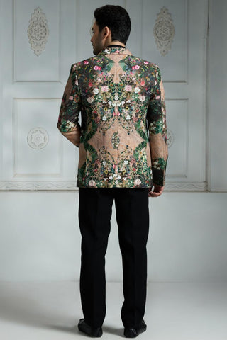 Multicolor paisely rust blazer
