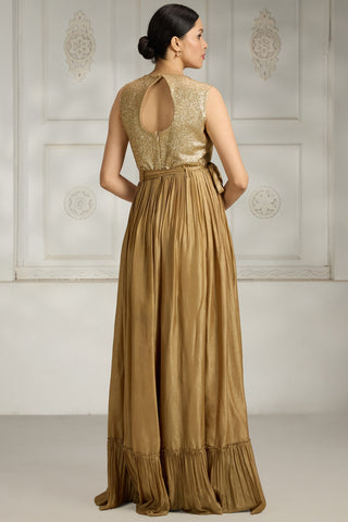 Gold sequence gown