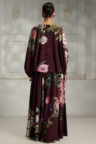 Maroon printed tunic