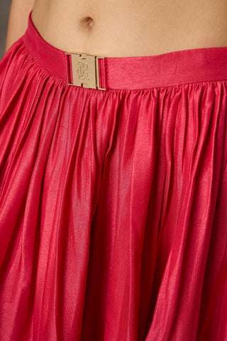 Pink top with skirt