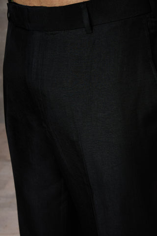 Black signature koti with kurta set