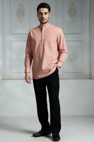 Pink solid shirt
