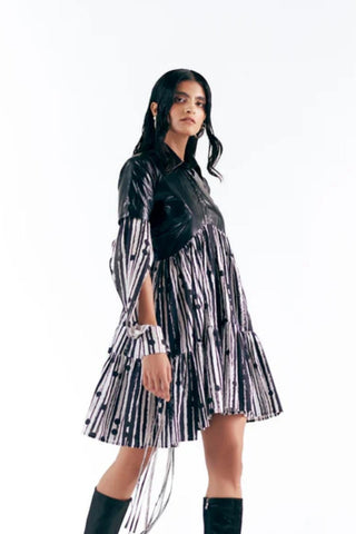 Tier Dress Artistic Wear - Gray Braille Tier Dress by Essé