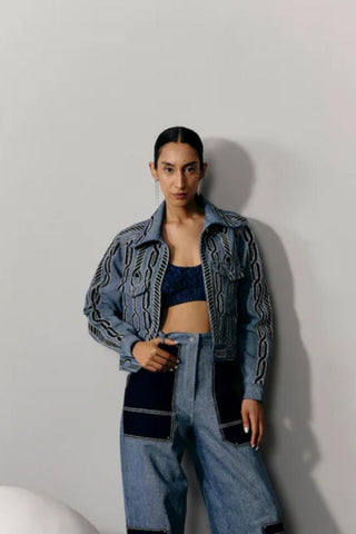 Denim Trousers Classic Wear - Blue Denim Pant by Essé
