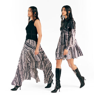 Tier Dress Artistic Wear - Gray Braille Tier Dress by Essé