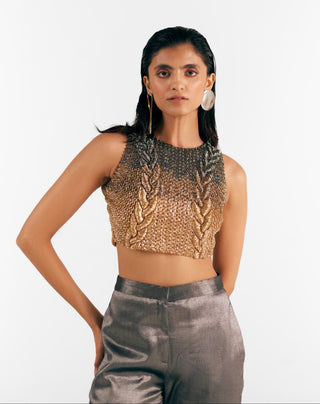 Knit Blouse Artistic Knit - Multicolor Blouse by Essé