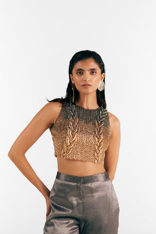 Knit Blouse Artistic Knit - Multicolor Blouse by Essé