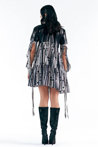 Tier Dress Artistic Wear - Gray Braille Tier Dress by Essé