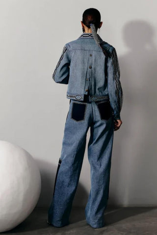Denim Trousers Classic Wear - Blue Denim Pant by Essé
