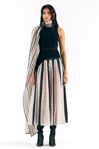 Dome Skirt Architectural Wear - Ivory Knit Skirt by Essé