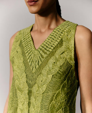 Knit Top Contemporary Wear - Green Knit Top by Essé