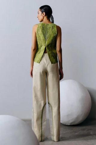 Organza Trousers Ethereal Wear - White Organza Trousers by Essé