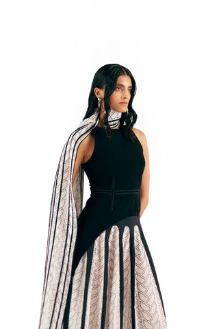 Dome Skirt Architectural Wear - Ivory Knit Skirt by Essé