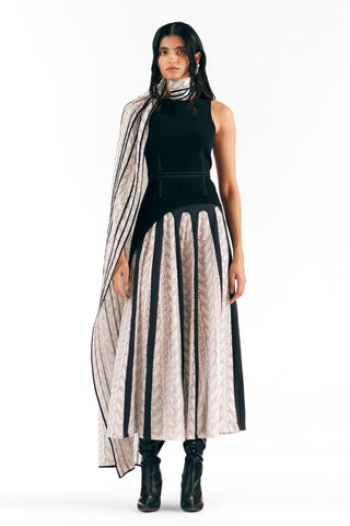 Dome Skirt Architectural Wear - Ivory Knit Skirt by Essé