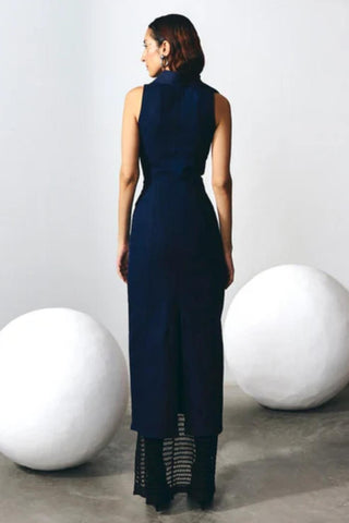 Panelled Dress Modern Denim - Blue Denim Dress by Essé
