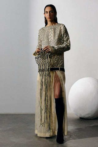Jumper Dress Summer Wear - Yellow Knit Dress by Essé