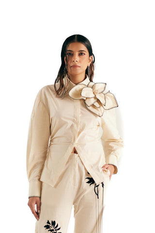 Co-ord Set Summer Wear - White Floral Set by Essé