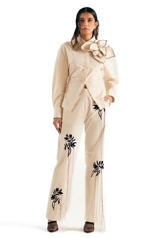 Co-ord Set Summer Wear - White Floral Set by Essé