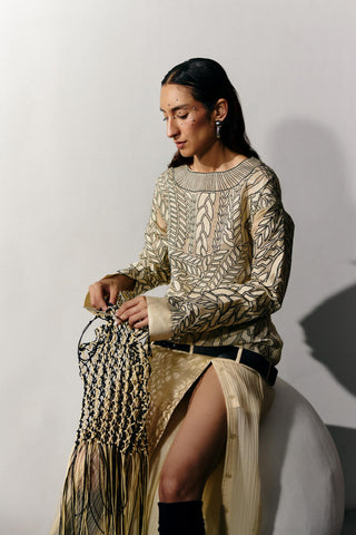 Jumper Dress Summer Wear - Yellow Knit Dress by Essé