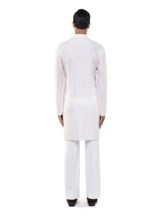 Pink metallic kurta set