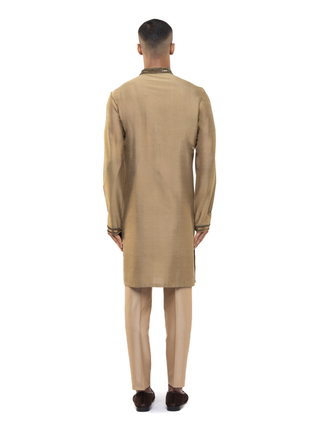 Gold placket embellished kurta set