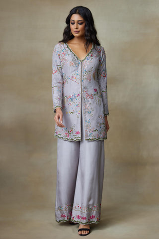 Gray Kurta Set for Indian Wedding – Finch by Shasha Gaba