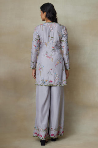 Gray Kurta Set for Indian Wedding – Finch by Shasha Gaba
