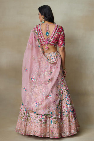 Pink Lehenga Set for Indian Wedding – Falmingo by Shasha Gaba