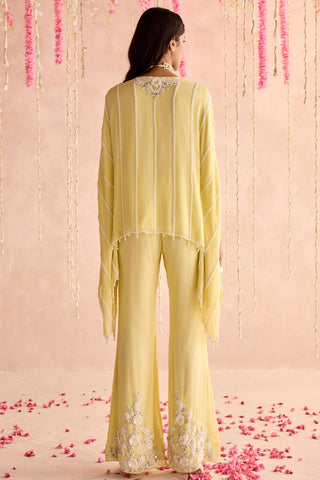 Yellow fleur under bloom kaftan set